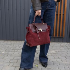 کیف تمام چرم دستدوز اشبالت